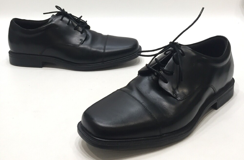 Rockport Ellingwood Derby Mens Black Leather Waterproof Cap Toe Oxfords Size 13M